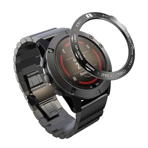 ANZOAT Hot Bezel Ring Styling Frame Case für Garmin Fenix 3 3HR Smartwatch Edelstahlabdeckung Anti-Kratz-Schutzring (Farbe: A, Größe: 26 mm für Fenix 3) von ANZOAT