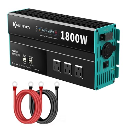 ANZOAT Wechselrichter, 500 W, 12 V DC auf 110 V Wechselstrom, für Fahrzeuge, USB-C/PD, 25 W, Schnellladeanschlüsse, Kfz-Ladegerät-Adapter mit Zigarettenanzünder-Anschluss, modifizierte Sinuswelle von ANZOAT