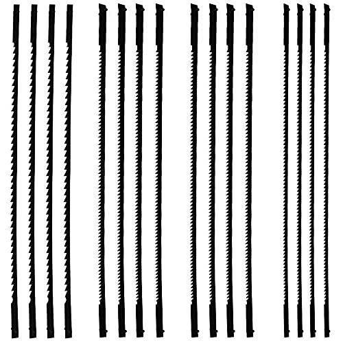 Dekupiersäge Sägeblätter Mit Stift AOBETAK 16stk 10/15/ 18/24 Zähne 127mm 5 Zoll Dekupiersägeblätter Laubsägeblätter Für Holz/Plastik/Schaumstoff/Weiche Metall, Dekupiersäge Zubehör von AOBETAK