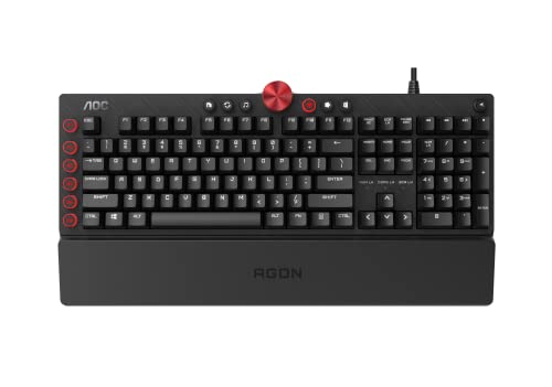AGON AKG700 Gaming Tastatur - Italienisches Layout - Cherry MX Red Switches - Anti-Ghosting - AOC G-Tools-Software - N-Key-Rollover von AOC
