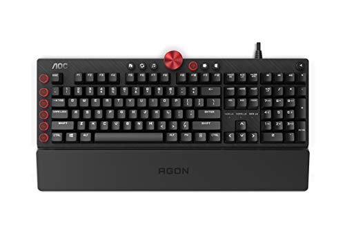 AGON AKG700 Gaming Tastatur - Spanisches Layout - Cherry MX Red Switches - Anti-Ghosting - AOC G-Tools-Software - N-Key-Rollover von AOC