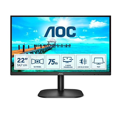 AOC 22B2H - 22 Zoll FHD Monitor (1920x1080, 60 Hz, VGA, HDMI) schwarz von AOC