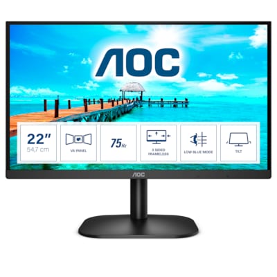 AOC 22B2H 54,7cm (21,5") FHD Office Monitor 16:9 VGA/HDMI 200cd/m² von AOC