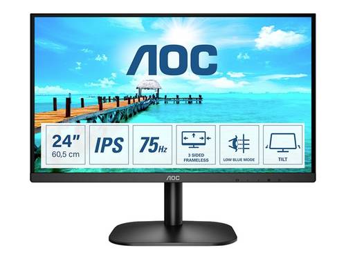 AOC 24B2XDA LED-Monitor EEK E (A - G) 61cm (24 Zoll) 1920 x 1080 Pixel 16:9 4 ms HDMI®, DVI, VGA, A von AOC