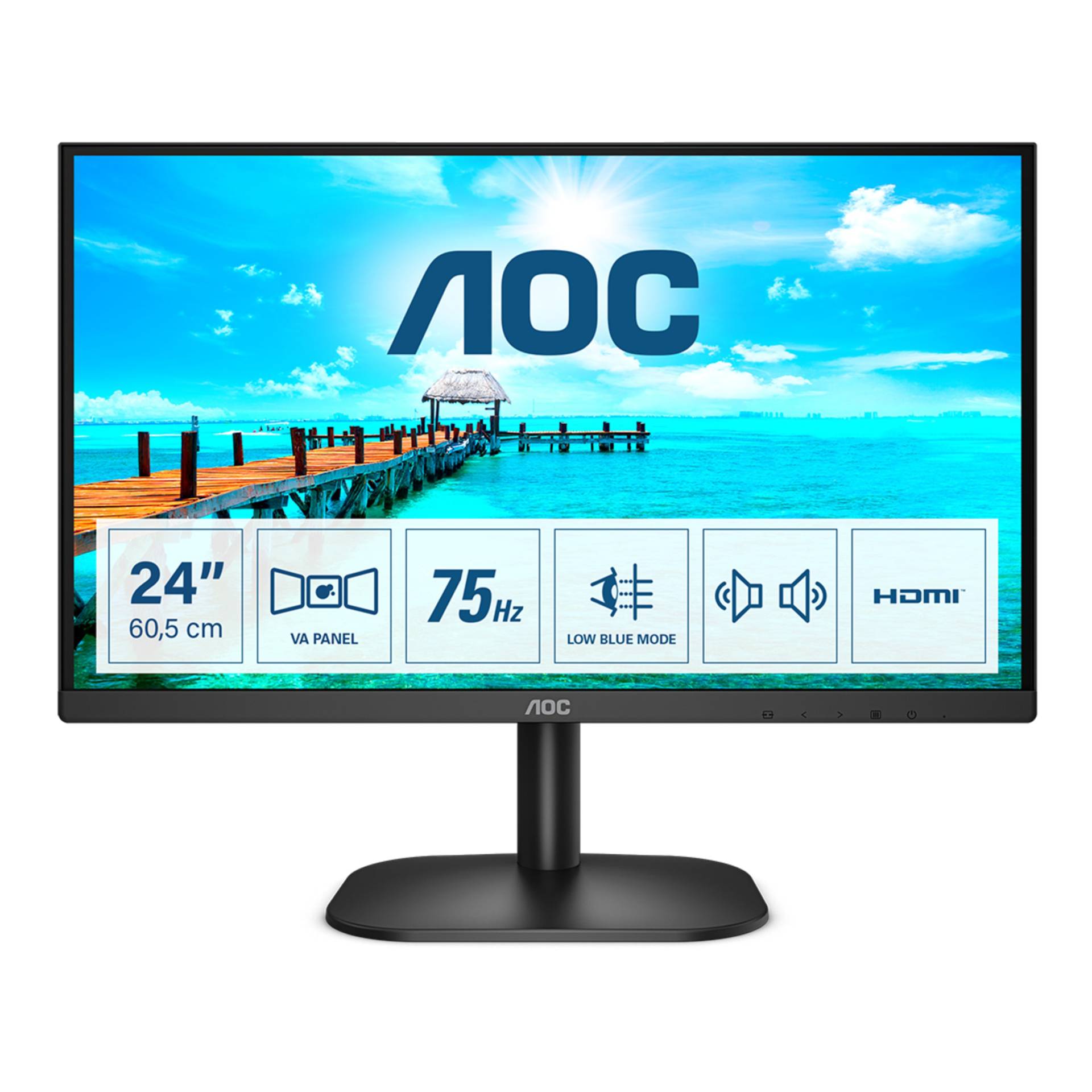 AOC 24B2XDAM Full HD Monitor - VA, Adaptive Sync, Lautsprecher von AOC