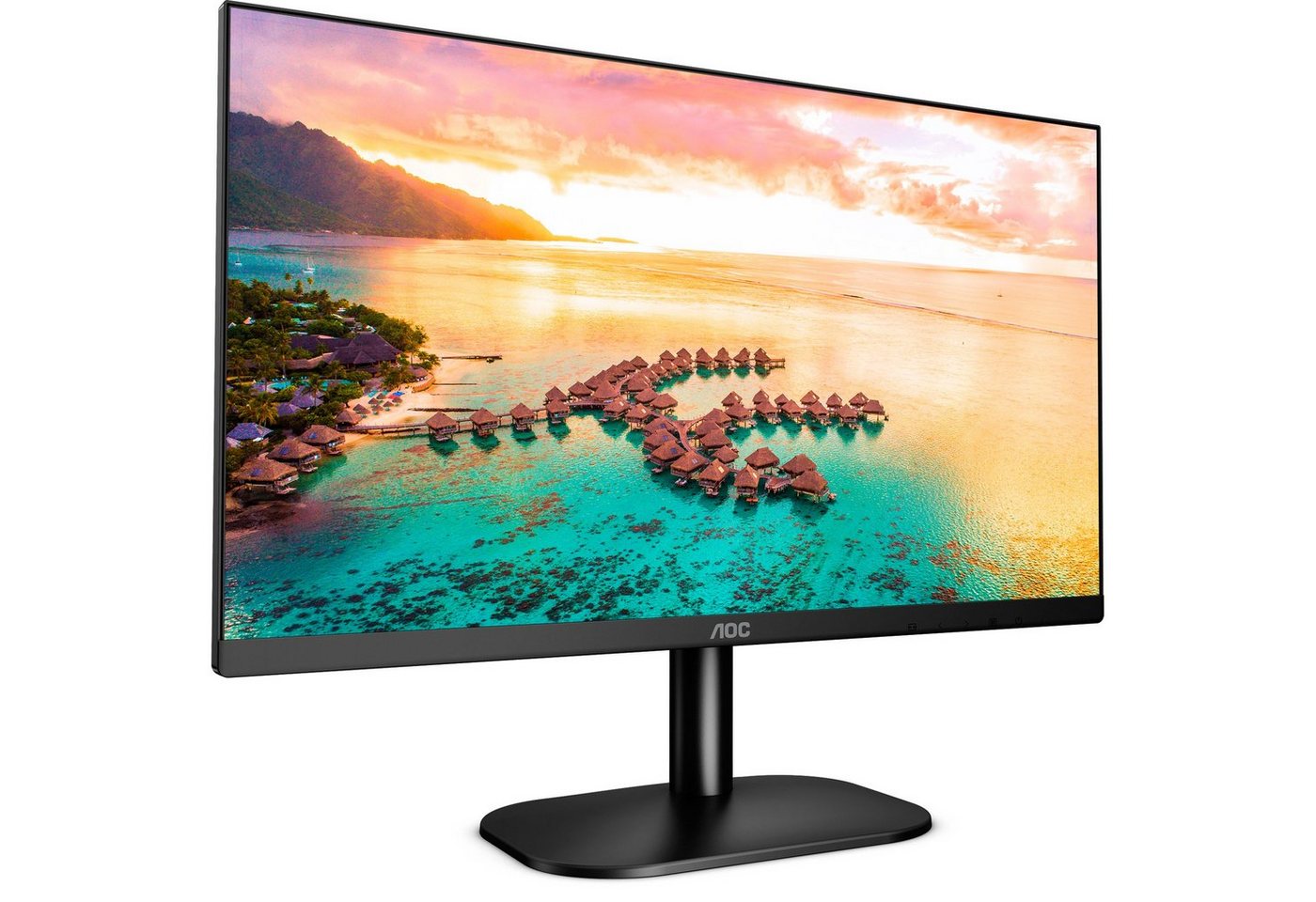 AOC AOC 24B2XH, LED-Monitor, (FullHD, IPS, HDMI, VGA) LED-Monitor (1920 x 1080 Pixel px, 7 ms Reaktionszeit) von AOC
