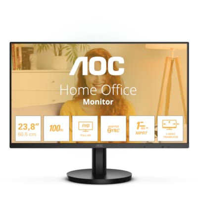 AOC 24B3HMA2 60,5m (23,8") FHD VA Office Monitor 16:9 VGA/HDMI 100Hz Sync 1ms von AOC