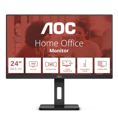 AOC 24E3QAF 61cm (24") FHD IPS Office Monitor 16:9 HDMI/DP/VGA/USB 75Hz 4ms Sync von AOC