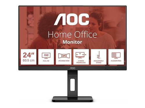 AOC 24E3QAF LED-Monitor EEK E (A - G) 61cm (24 Zoll) 1920 x 1080 Pixel 16:9 4 ms HDMI®, DisplayPort von AOC