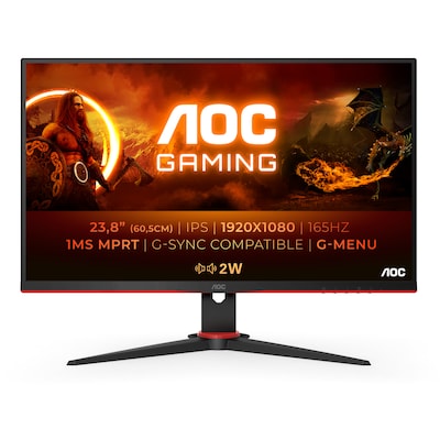 AOC 24G2SPAE 60,5cm (23,8“) FHD IPS Gaming Monitor 16:9 HDMI/DP/VGA 165Hz von AOC