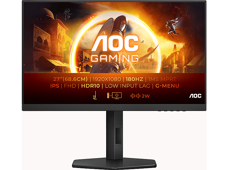 AOC 24G4X 23,8 Zoll Full-HD Gaming Monitor (1 ms Reaktionszeit von AOC