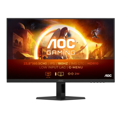 AOC 24G4XE 60,5cm (23,8“) FHD IPS Gaming Monitor 16:9 HDMI/DP 180Hz 1ms G-Sync von AOC