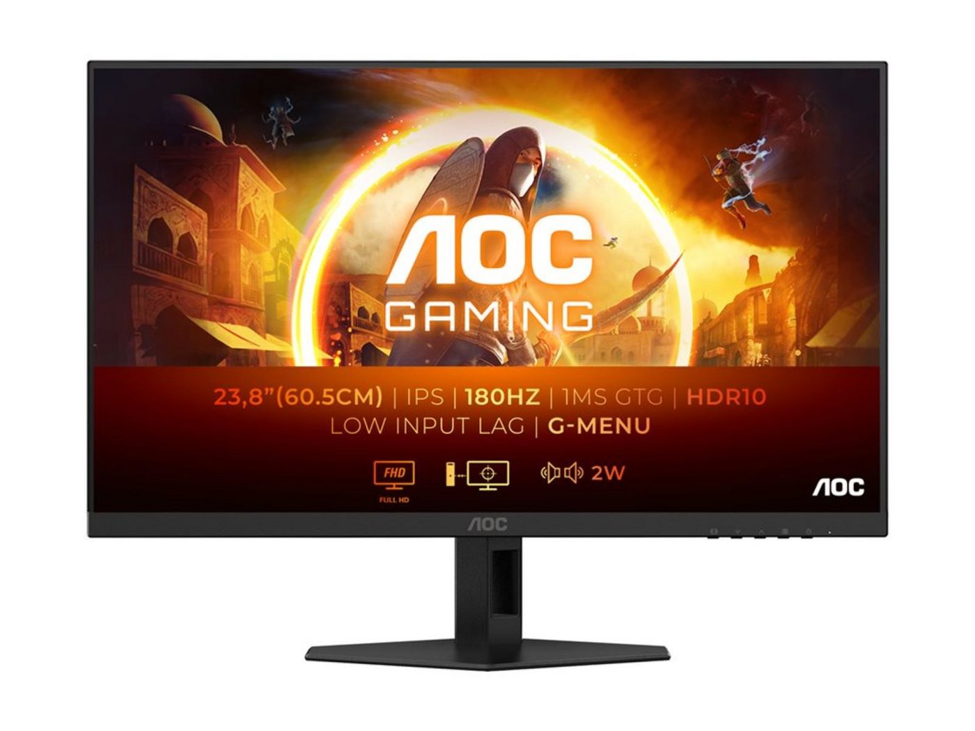 AOC 24G4XE Gaming-LED-Monitor (60,5 cm/24 ", 1920 x 1080 px, FHD, 0,5 ms Reaktionszeit, 180 Hz, Fast IPS, Neigbar) AOC 24G4XE Gaming-LED-Monitor (60,5 cm/24 ", 1920 x 1080 px, FHD, 0,5 ms Reaktionszeit, 180 Hz, Fast IPS, Neigbar) von AOC