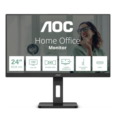 AOC 24P3CV 60,5cm (23,8") FHD IPS Monitor 16:9 HDMI/DP/USB-C PD65W 75Hz Sync von AOC