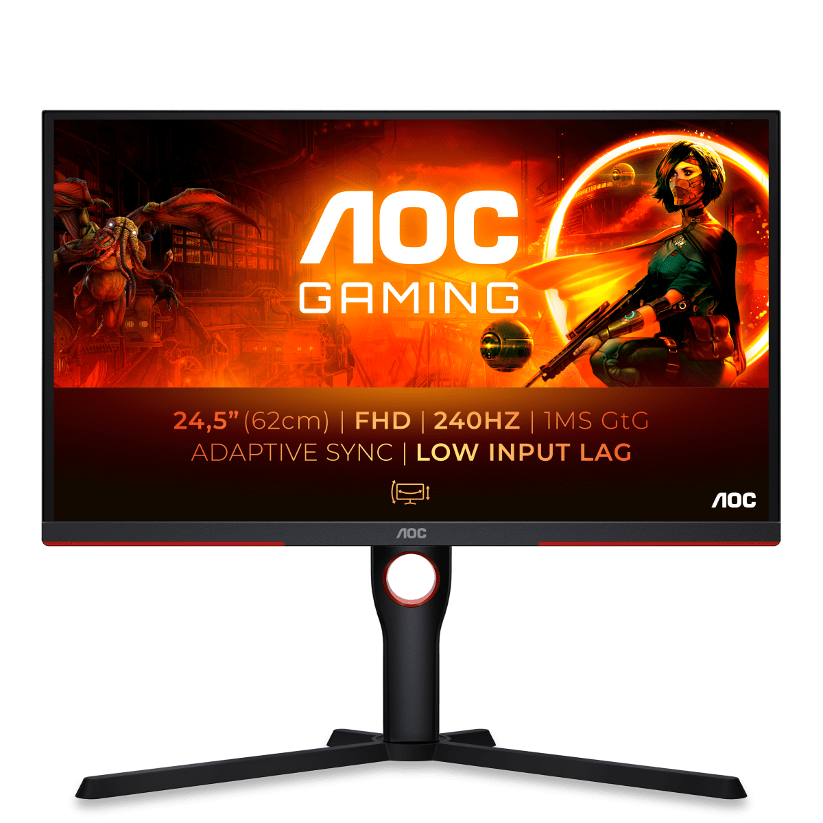 AOC 25G3ZM/BK Gaming Monitor - Adaptive Sync, 240 Hz von AOC