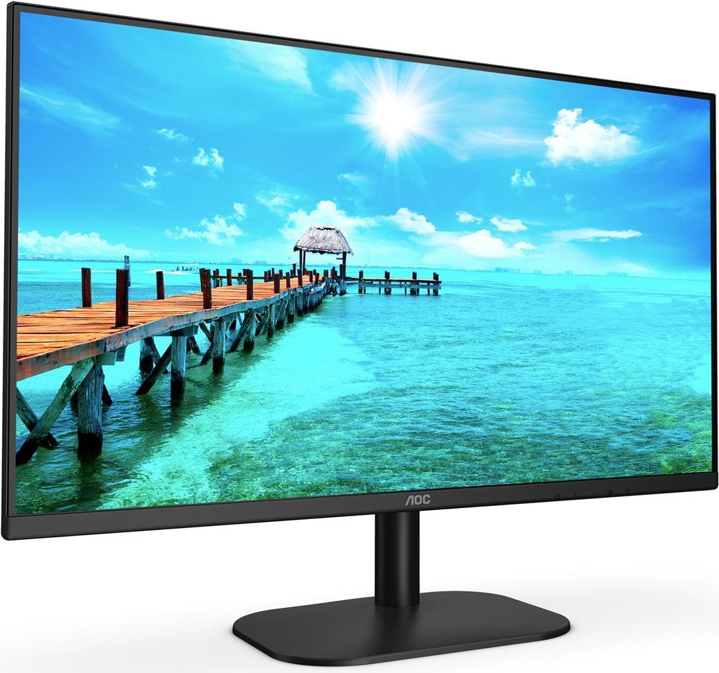 AOC 27B2DA - LED-Monitor - 68.6 cm (27) - 1920 x 1080 Full HD (1080p) @ 75 Hz - IPS - 250 cd/m² - 1000:1 - 4 ms - HDMI, DVI, VGA - Lautsprecher - Schwarz von AOC