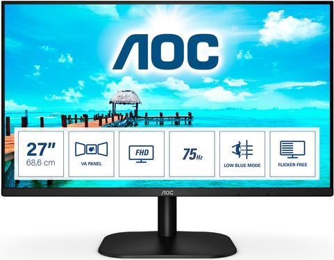 AOC 27B2DM Computerbildschirm 68,6 cm (27 ) 1920 x 1080 Pixel Full HD Schwarz [Energieklasse F] (27B2DM) von AOC