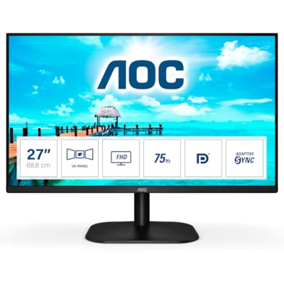 AOC 27B2QAM 68,6cm (27") FHD VA Office Monitor 16:9 HDMI/DP/VGA 75Hz 4ms von AOC