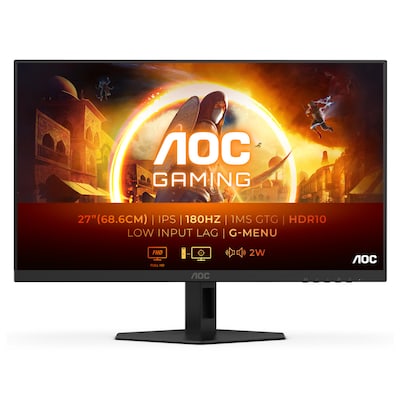AOC 27G4XE 68,6cm (27“) FHD IPS Gaming Monitor 16:9 HDMI/DP 180Hz 1ms (GtG), 0.5ms (MPRT)  G-Sync von AOC