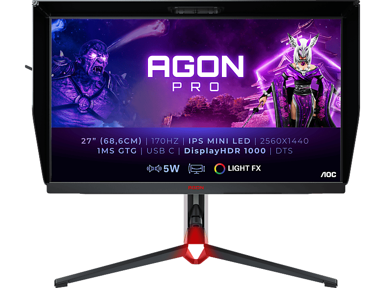 AOC AG274QXM 27 Zoll QHD Gaming Monitor (1 ms Reaktionszeit, 170 Hz) von AOC