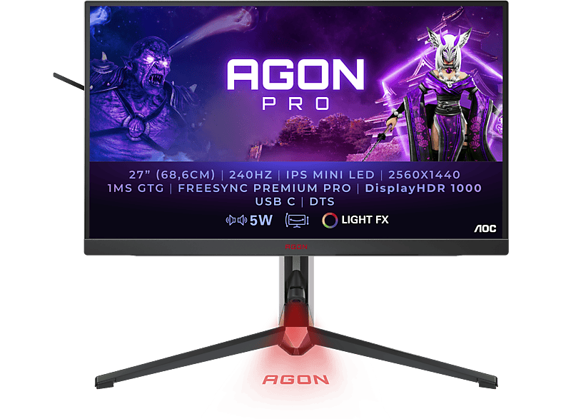 AOC AG274QZM 27 Zoll WQHD Gaming Monitor (1 ms Reaktionszeit, 240 Hz) von AOC