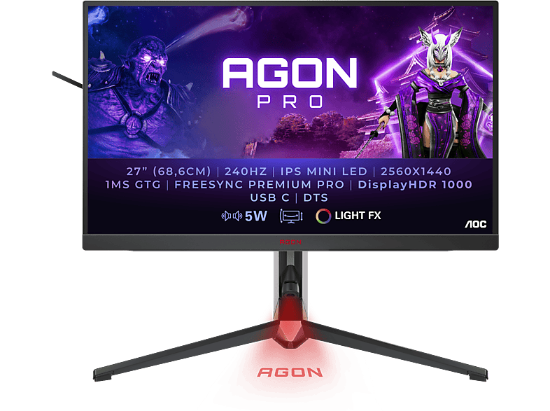 AOC AG274QZM 27 Zoll WQHD Gaming Monitor (1 ms Reaktionszeit von AOC