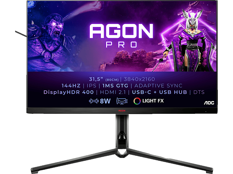 AOC AG324UX 31,5 Zoll UHD 4K Gaming Monitor (1 ms Reaktionszeit, 144 Hz) von AOC