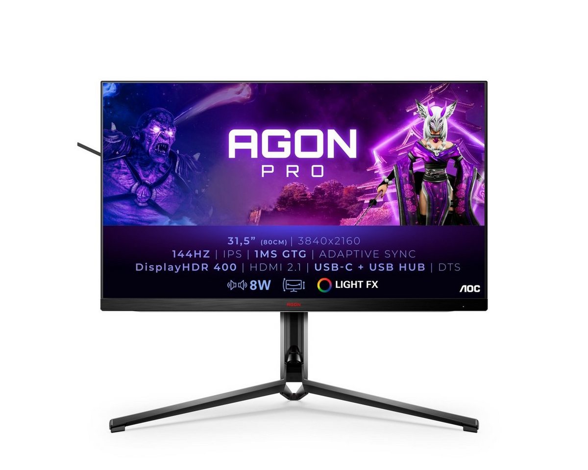 AOC AG324UX Gaming-Monitor (80 cm/31,5 , 3840 x 2160 px, 4K Ultra HD, 1 ms Reaktionszeit, 144 Hz, IPS)" von AOC