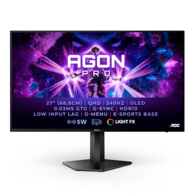 AOC AGON AG276QZD 67,3cm (26,5") QHD OLED Gaming Monitor 16:9 HDMI/DP 240Hz 0,03 von AOC