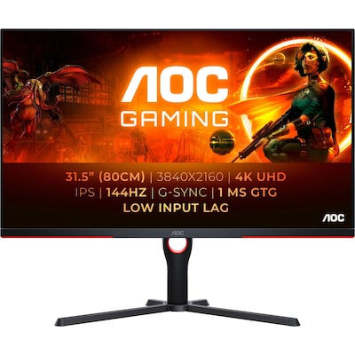 AOC AGON U32G3X 80cm (31,5") 4K IPS Gaming Monitor 16:9 HDMI/DP 144Hz 1ms Sync von AOC