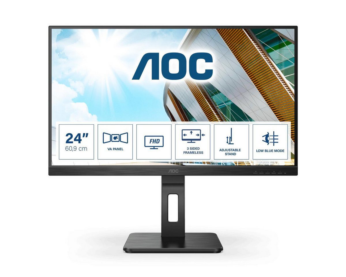 AOC AOC 24P2QM TFT-Monitor (1.920 x 1.080 Full HD, 4 ms Reaktionszeit, IPS Panel) von AOC