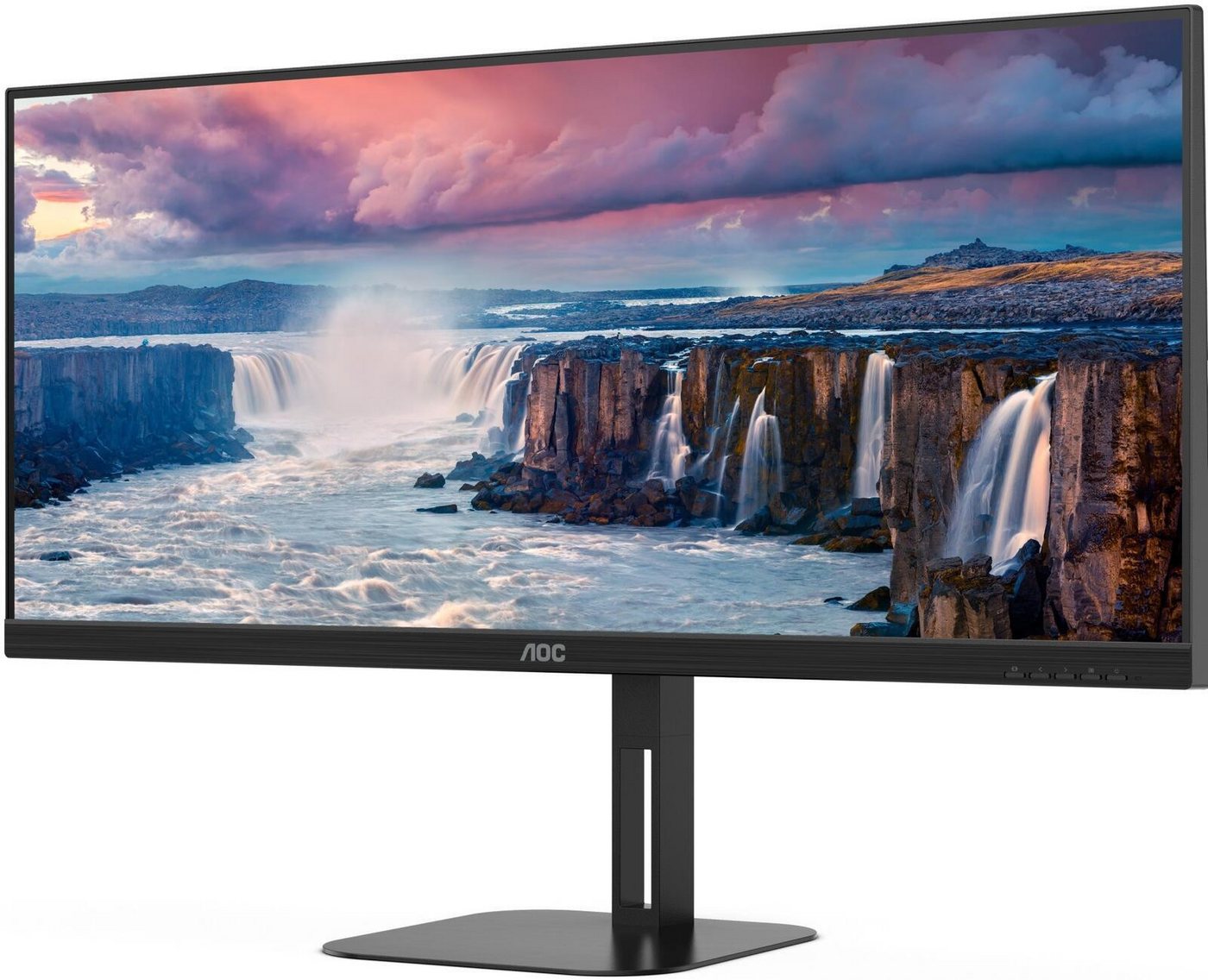 AOC AOC CU34V5C/BK TFT-Monitor (3.440 x 1.440 Pixel (21:9), 4 ms Reaktionszeit, 100 Hz, VA Panel) von AOC