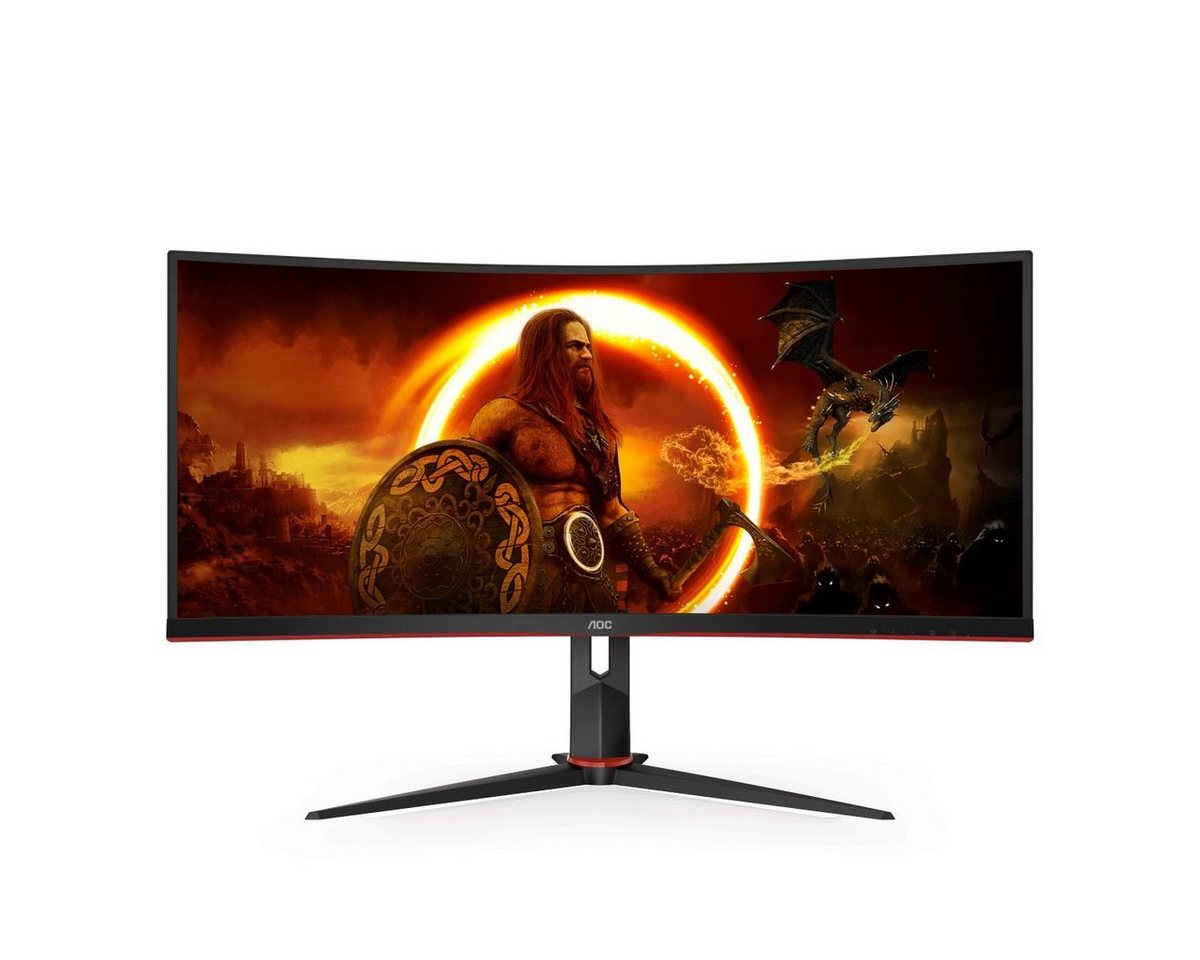 AOC CU34G2X/BK Gaming-Monitor (86,4 cm/34 , 3440 x 1440 px, QHD+, 1 ms Reaktionszeit, 144 Hz, VA LCD)" von AOC