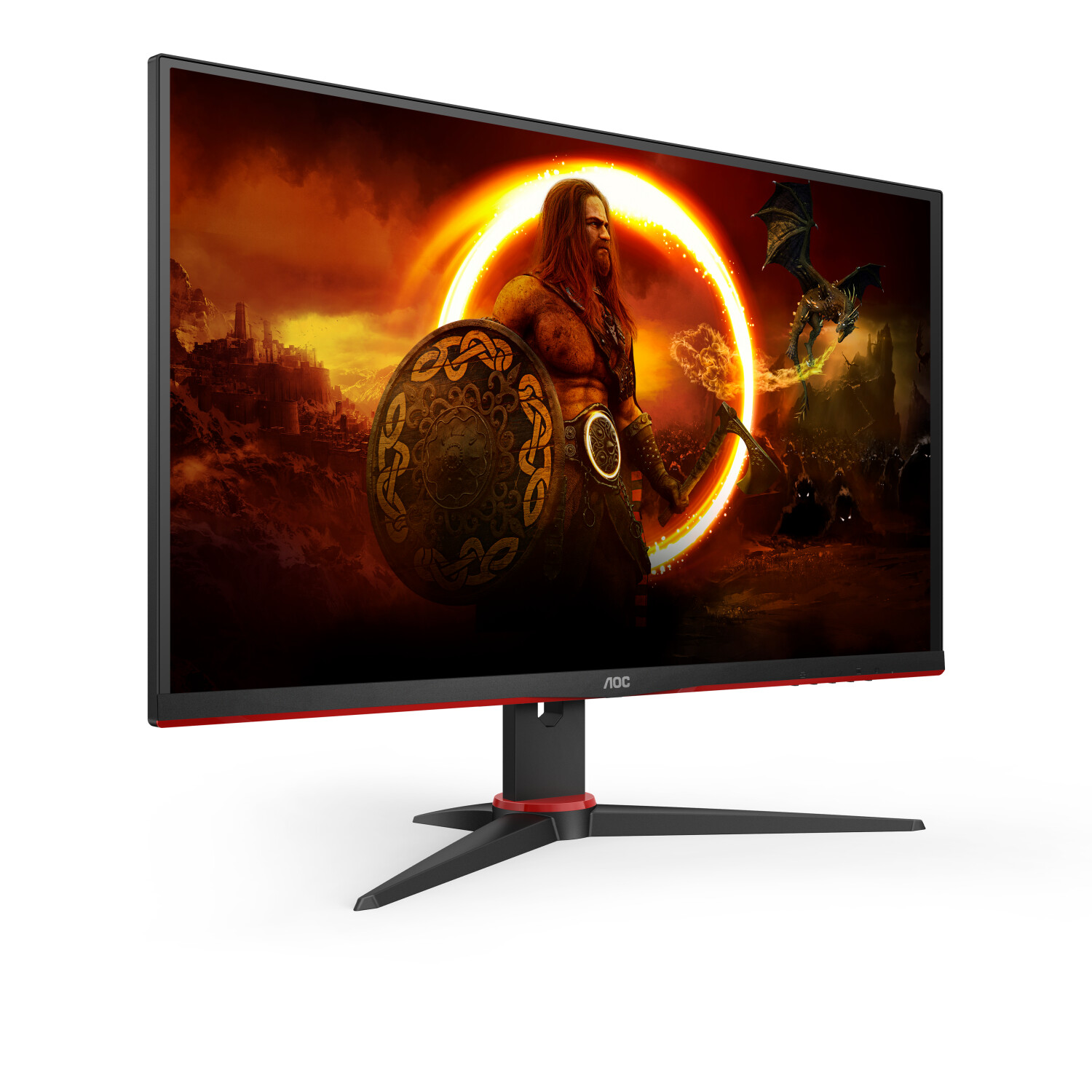 AOC G2 C27G2E/BK Computerbildschirm 68,6 cm (27 ) 1920 x 1080 Pixel Schwarz - Rot [Energieklasse E] (C27G2E/BK) von AOC