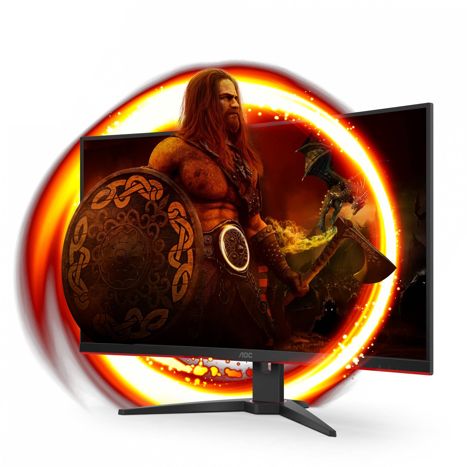 80cm/31.5'' (1920x1080) AOC C32G2ZE Gaming Curved 16:9 1ms 240Hz DisplayPort 2xHDMI VGA VESA Speaker Full HD Black 80cm/31.5'' (1920x1080) AOC C32G2ZE Gaming Curved 16:9 1ms 240Hz DisplayPort 2xHDMI VGA VESA Speaker Full HD Black von AOC