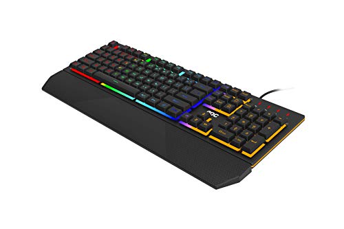 AOC GK200 Gaming Tastatur - PC-Tastatur mit englischem Layout, 25 Anti-Ghosting-Tasten, 25N Key Rollover und 1,8m Kabel von AOC