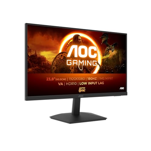 AOC Gaming 24G15N2-24 Zoll FHD Monitor, 180 Hz, 1ms, AdaptiveSync (1920x1080, 1x HDMI 2.0, 1x DisplayPort 1.4) schwarz von AOC
