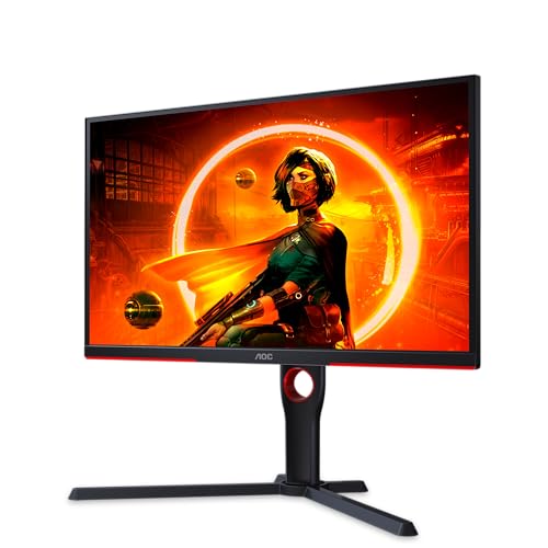 AOC Gaming 25G3ZM - 25 Zoll Full HD Monitor, 240 Hz, 0.5 ms MPRT, FreeSync Premium (1920x1080, HDMI, DisplayPort, USB Hub) schwarz/rot von AOC