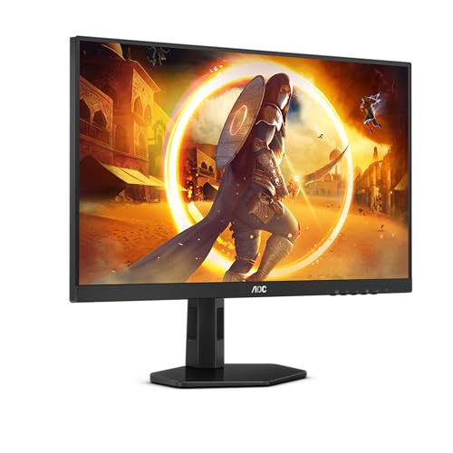 AOC Gaming 27G4X - 27 Zoll FHD Monitor, 180Hz, IPS, 1ms GtG, FreeSync, Gsync kompatibel, Lautsprecher, HDR10, Game Modes, Höhenverstellbar (19820 x 1080 HDMI 2.0 / DisplayPort 1.4) von AOC