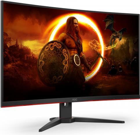AOC Gaming CQ32G2SE/BK LED display 80 cm (31.5" ) 2560 x 1440 Pixel 2K Ultra HD Schwarz - Rot [Energieklasse G] (CQ32G2SE/BK) von AOC