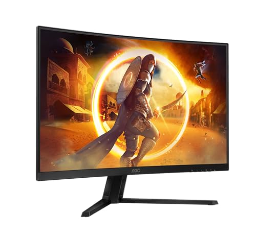 AOC Gaming CQ32G4VE - 32 Zoll QHD Curved Monitor, 180 Hertz, 0.5 ms, HDR10, FreeSync Premium (2560x1440, HDMI, DisplayPort) schwarz/grau von AOC