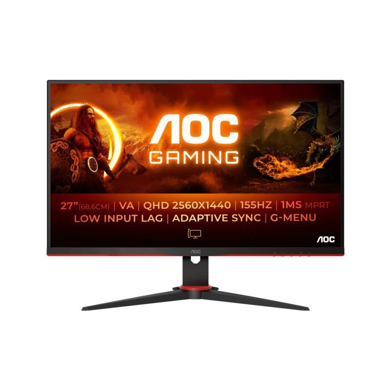 AOC Gaming Q27G2E/BK LED 68,6cm 27Zoll 2560x1440 QHD @ 155Hz von AOC