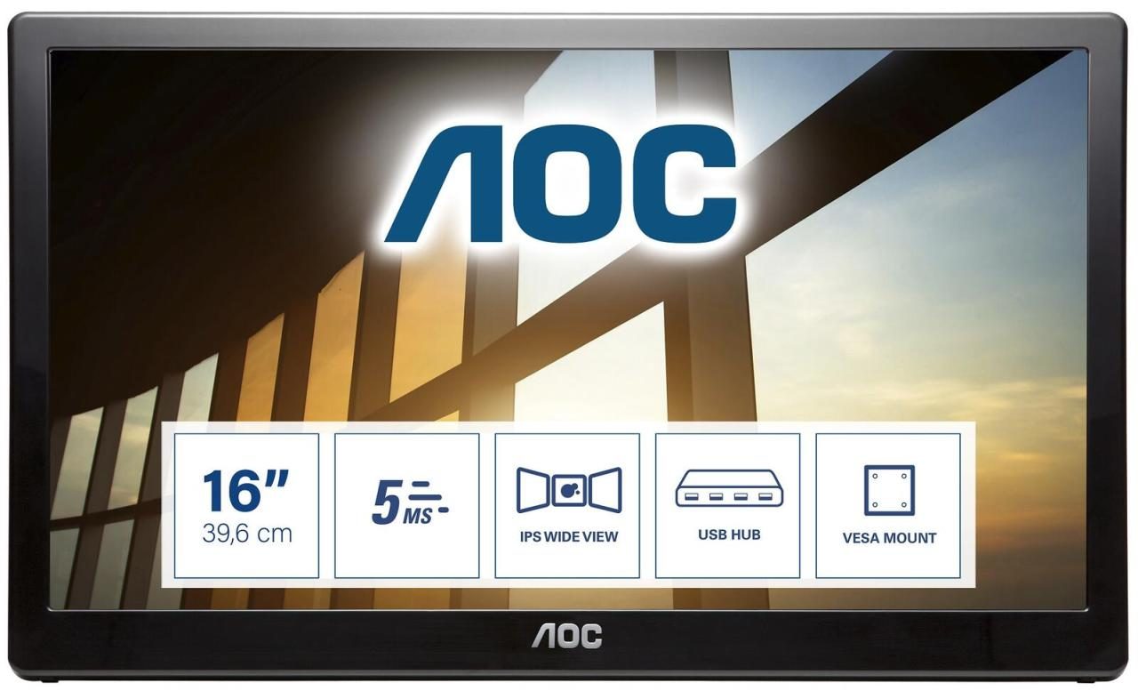 AOC I1659FWUX portabler Monitor 39,6 cm (15,6 Zoll) von AOC