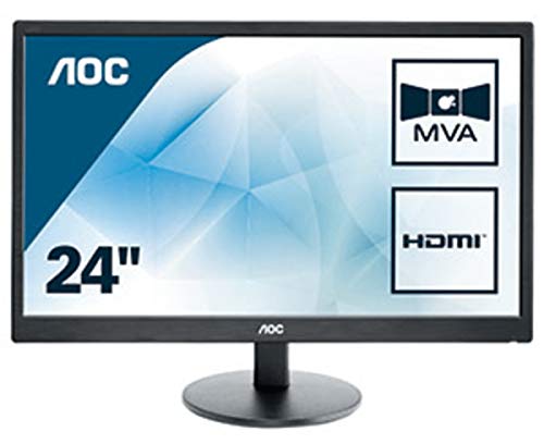 AOC M2470SWH - 24 Zoll FHD Monitor (1920x1080, 60 Hz, VGA, HDMI) schwarz von AOC