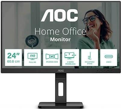 AOC Pro-line 24P3CV - P3 Series - LED-Monitor - Full HD (1080p) - 61 cm (24) - schwarz [Energieklasse E] (24P3CV) von AOC