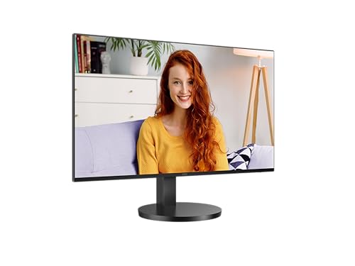 AOC Q27B3CF2-27 Zoll QHD Monitor, Lautsprecher, höhenverstellbar, HDR10 (2560x1440, 100Hz, 1x HDMI 1.4, USB-C (65W PD), USB Hub) schwarz von AOC