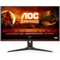 AOC Q27G2E/BK 68,6cm (27“) WQHD VA Gaming Monitor 16:9 HDMI/DP 155Hz FreeSync von AOC