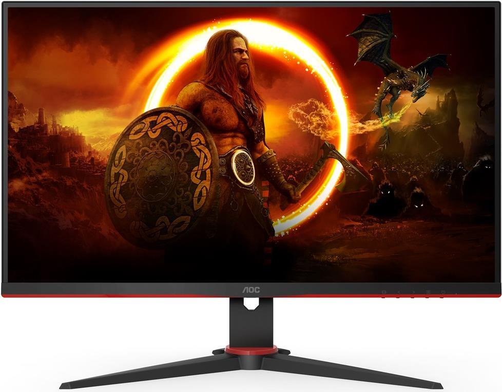AOC Q27G2E/BK Computerbildschirm 68,6 cm (27 ) 2560 x 1440 Pixel Quad HD Schwarz - Rot [Energieklasse F] (Q27G2E/BK) von AOC