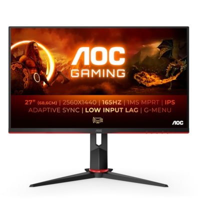 AOC Q27G2S 68,8cm (27") QHD IPS Gaming Monitor 16:9 HDMI/DP 165Hz Free+ G-Sync von AOC