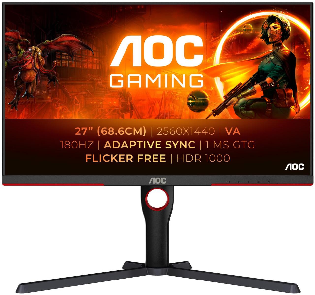 AOC Q27G3XMN/BK Gaming Monitor 68,58cm (27 Zoll) von AOC